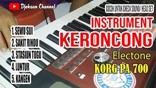 Instrument Keroncong electone KORG PA 700 | Rekam dari keyboard