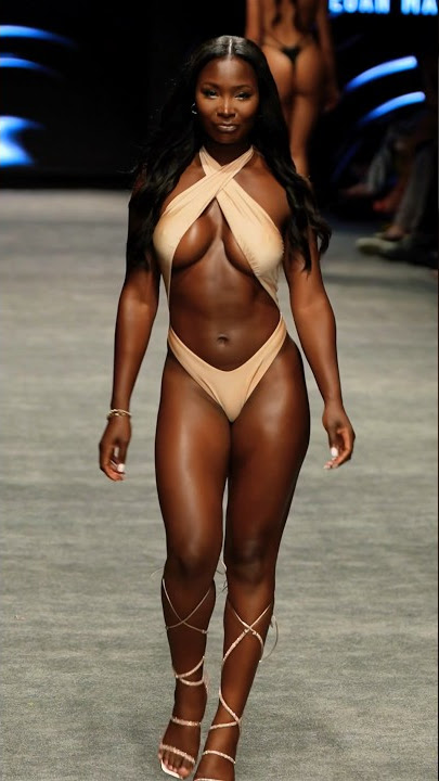 Nafeesah Terry Miami Swim Week- Megan Mae - Slow Motion - Runway Walk #bodygoals #runway  #trending