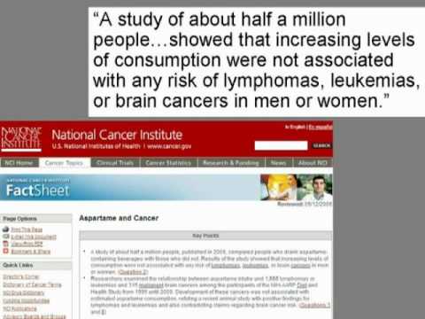 Aspartame and Myth about Cancer