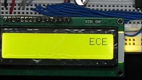 Text animation on LCD using 8051 Microcontroller (AT89C51)