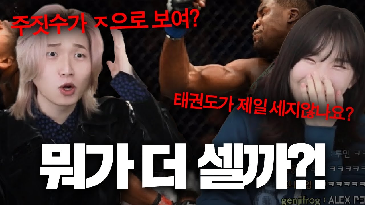 무술중에 태권도가 제일 세지않음? (w.우정잉)
