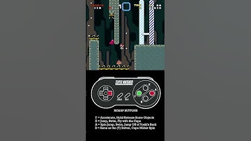 Mario Kaizo Tips - Wallrunning with Swing Bounce | SMW Kaizo: Learn 2 Kaizo | NeXuS15 | #shorts