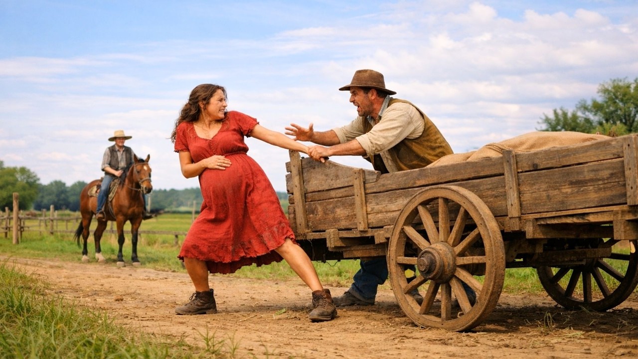 FAZENDEIRO VÊ JOVEM GRÁVIDA SENDO FORÇADA A ENTRAR NA CARROÇA PELO EX MARIDO... ENTÃO ELE FEZ ISSO