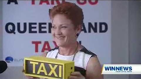 Pauline Hanson vows to level playing field for Taxi and Uber drivers