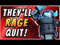 No skill needed make pro players rage with giant bridge spam  clash royale