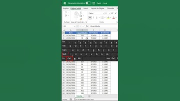 Atalho para inserir filtro no Excel