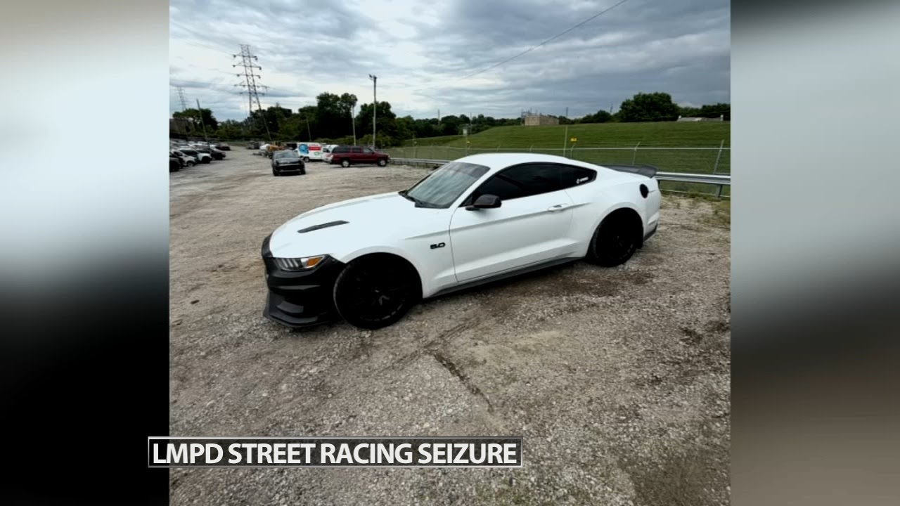 Louisville police seize 4 vehicles for illegal street racing - YouTube