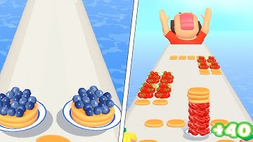 Pancake Run - All Levels 🍞🍓 Android, iOS (Levels 10-12) New Game, NEW UPDATE
