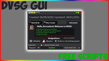 Roblox Script Showcase DVSG Gui