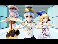(MMD) Yuan, Miss Napoleon and Miss Stalin dance to "Kokoro no Tamago." (袁世凯、拿破仑、斯大林)