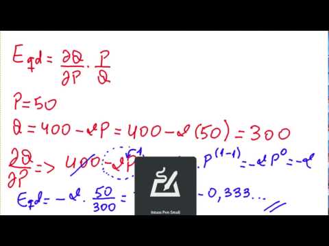 Vídeo: Qual é a fórmula da elasticidade do ponto?