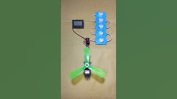 How Powered Voltmeter & 5 LED Light With New Gear Motor Generator _ DC Motor #dcmotor #tech #shorts