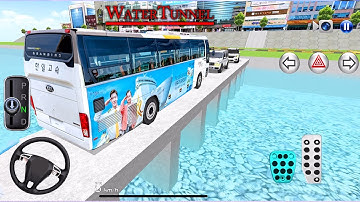 New Kia Express Bus River Bridge Driving - 3D Driving Class 2025 - Android Gameplay - iOS Game