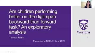 Are children performing better on the digit span backward than forward task An exploratory analysis