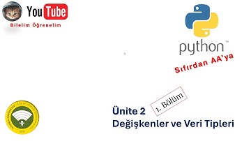 Python, Ünite 2, Değişkenler ve Veri Tipleri, Bölüm 1