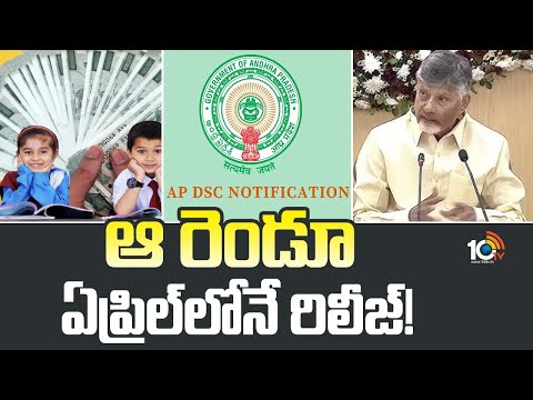 ఆ రెండూ ఏప్రిల్‎లోనే రిలీజ్! | CM Chandrababu On Talliki Vandanam And Mega DSC | 10TV