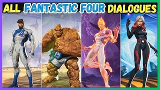 All Fantastic Four Dialogues with each other and other characters in Marvel Rivals