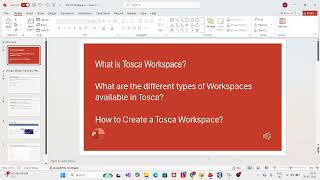 Tosca WorkSpace
