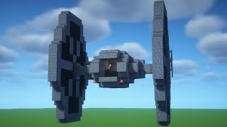 (NO MODS) ✔ Minecraft (STAR WARS) TIE FIGHTER Tutorial