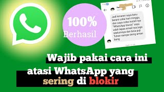 WhatsApp sering kena blokir😥 || cara atasi whatsapp sering di blokir 100% berhasil. screenshot 2