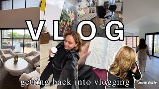 VLOG // Where I've been, getting back into vlogging, NEW hair + life updates!