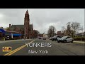 Driving Downtown Yonkers, New York 4k