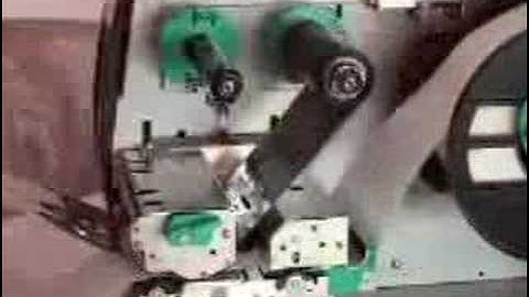 Loading a Ribbon onto The Toshiba TEC B-SX4 Barcode Printer