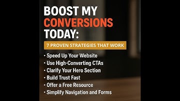 Boost My Conversions Today: 7 Proven Strategies That Work