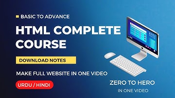 Html tutorial for beginners in Urdu Hindi | Html Full course | Web development course in Hindi Urdu