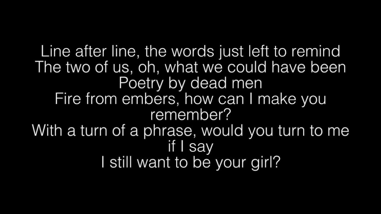 Sarah Bareilles- Poetry By Dead Men lyrics