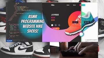 ASMR Programming - Coding a website Nike shoes- No Talking