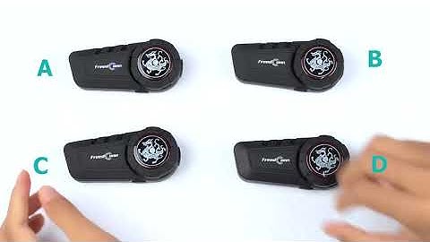 Bluetooth for Motorcycle helmet FreedConn KY Pro How to Pair 4pcs