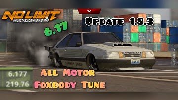 No Limit Drag Racing 2.0: All Motor Foxbody Mustang 6.177 Tune (Update 1.8.3)