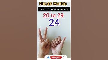 Abacus Maths|Learn to count numbers from 20 to 29 with fingers|Finger Abacus #abacus#finger#short