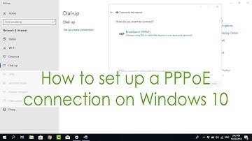How to Set up a PPPoE connection on Windows 10 | NETVN