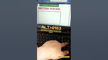 Use of Alt shortcut key for British Pound sign |  keyboard shortcuts | computer | msword  #shorts