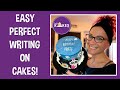 WRITING ON CAKES WITH ICING FLAWLESSLY (EASY TO DO!!)