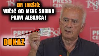 Dr Jakšić pokazao dokaz: Evo kako Vučić od Srba pravi Albance na Kosovu!