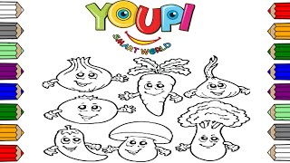 Coloring Vegetables For Kids! Toddlers Learn Colors :) Fun Educational Video for Children :)