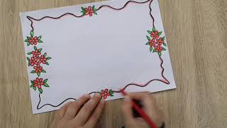 easy notebook border design