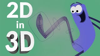 2D in 3D – Rigging a flat character's leg - Maya