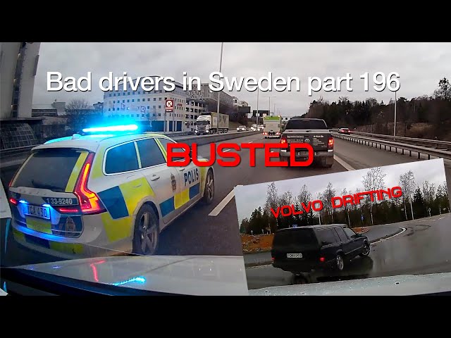 Bad Drivers in Sweden #196 Crazy trucker, tailgater, DRL-fools and stupidity class=