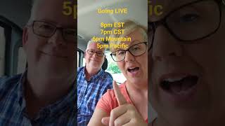Join us for our first LIVE!!! 8pm EST, 7pm CST, 6pm Mountain and 5pm Pacific #LIVE