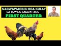 Nagwawaging mga kulay sa tuwing sasapit ang first quarter