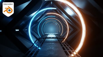 Sci-Fi Corridor Animation using Eevee || Blender (3.4)