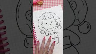 ♥️Paper doll ♥️Cách làm búp bê chibi giấy-paper play/Paperdiy