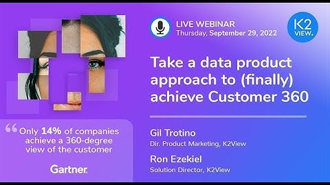 Webinar: Take a data product approach to (finally) achieve Customer 360