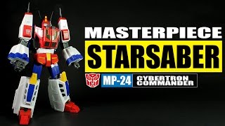 Transformers Masterpiece MP-24 Star Saber Cybertron Commander robot figure review screenshot 5