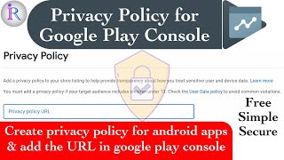 How to create Privacy Policy for Android Apps and how to add Policy URL in Google Play Console. screenshot 3