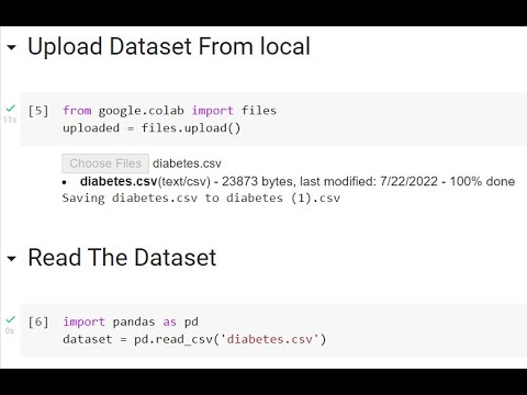 Upload CSV file
